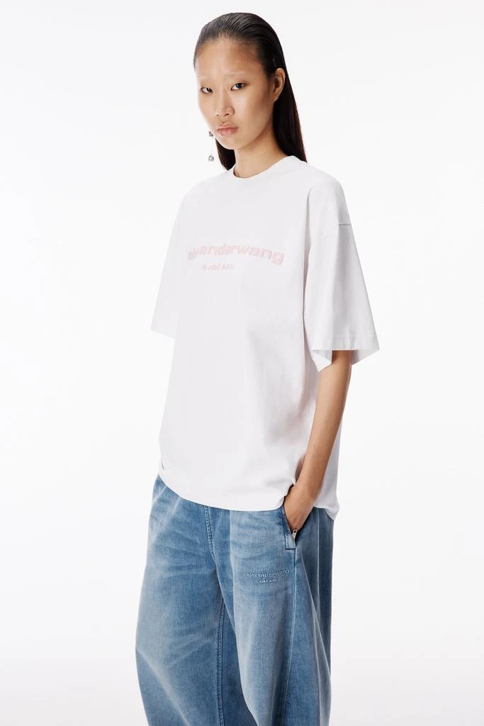 Alexander Wang Puff Logo Short Sleeve Tee