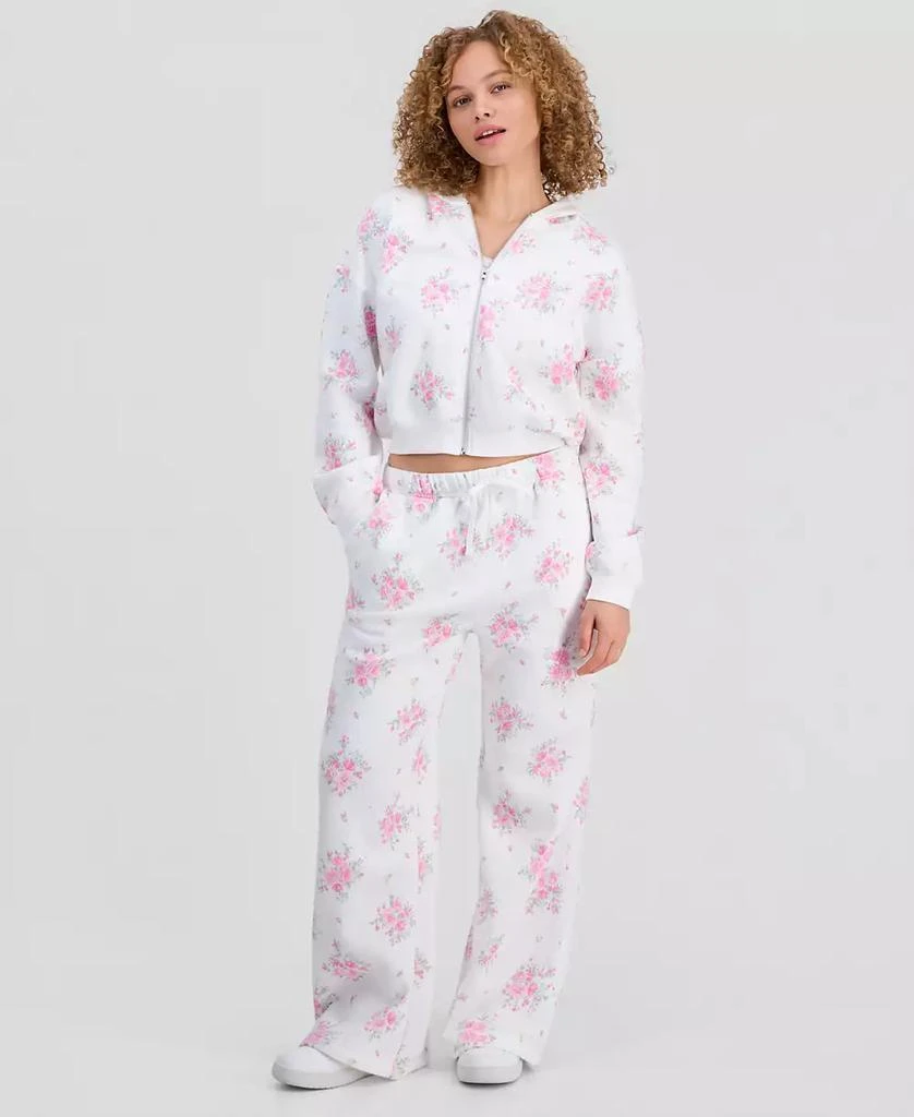 Sincerely Jules Juniors
 Wide-Leg Fleece Sweatpants