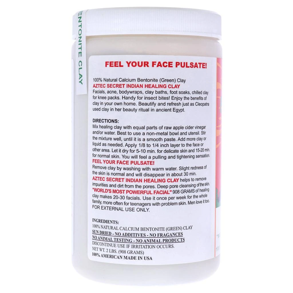 Aztec Secret Indian Healing Clay by  for Unisex - 2 lb Clay 2