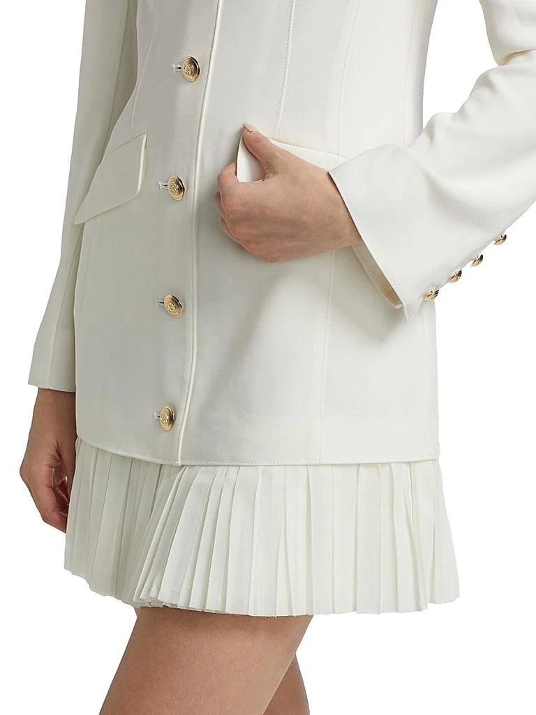 knee length dresses for ladies Long Sleeve Double Breasted Blazer Dress – Vivian Seven main image 0