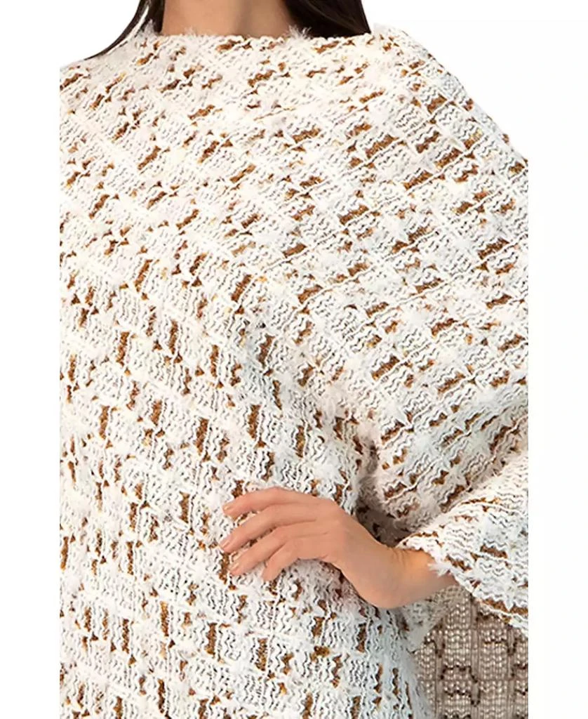 Ivonne Women
s Knitted Poncho Sweater 3