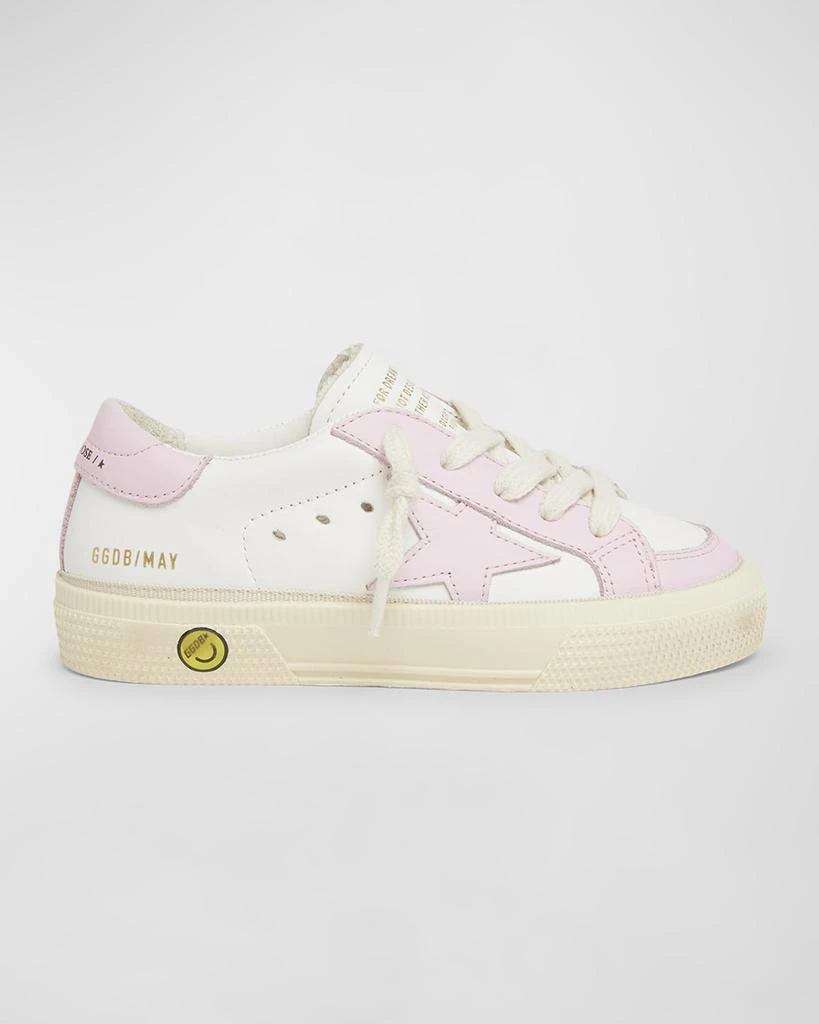 Golden Goose Girl's May Leather Star Sneakers, Toddler/Kids 1