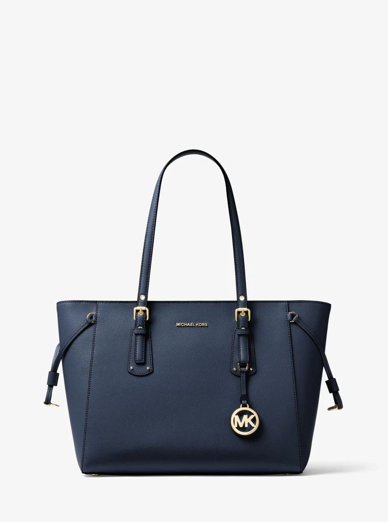 Michael Kors Voyager medium crossgrain leather tote bag 1