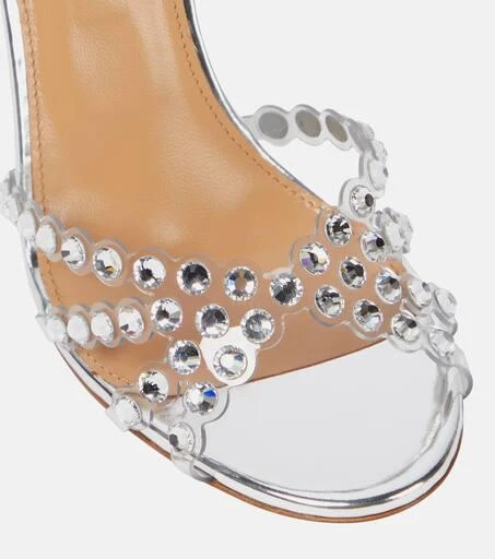 Aquazzura Tequila 105 embellished PVC sandals 6