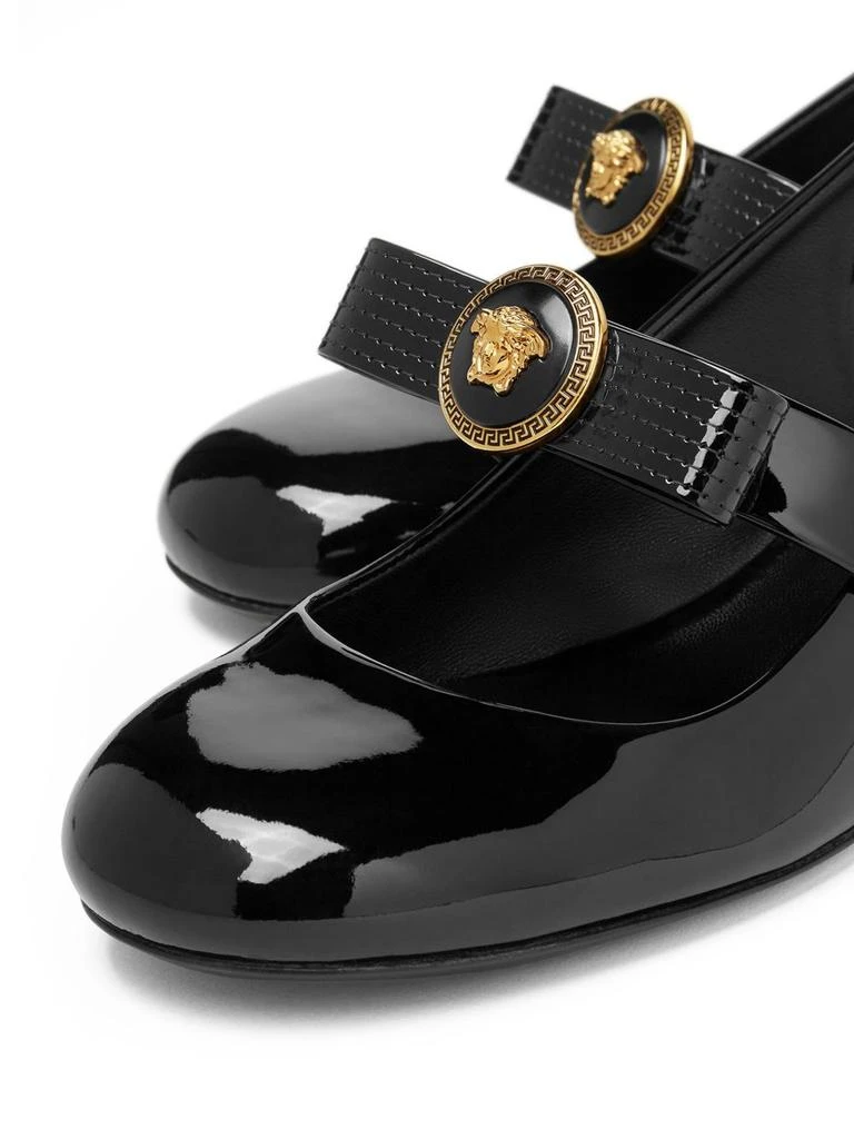 Versace GIANNI RIBBON PATENT LEATHER PUMPS 2