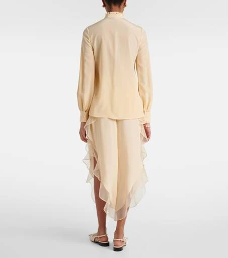 Valentino Ruffled silk crêpe de chine blouse 3