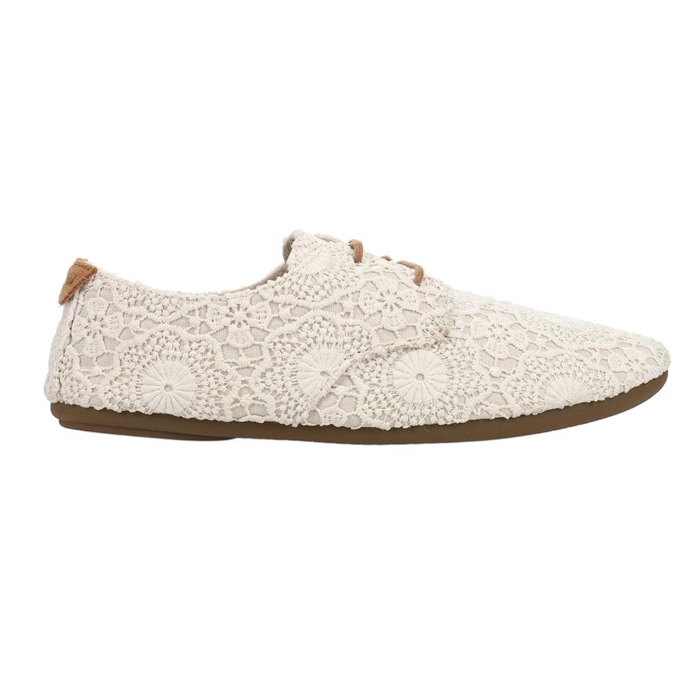 Sanuk Bianca Crochet Lace Up Flats