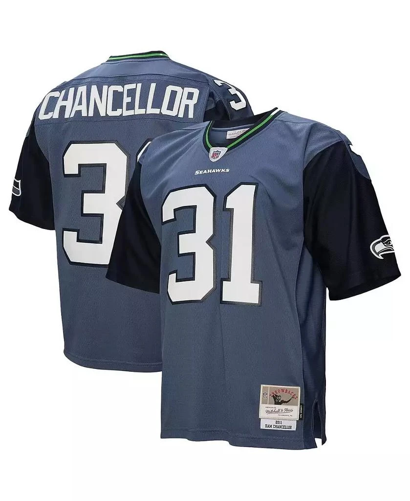 Mitchell & Ness Men's Kam Chancellor Blue Seattle Seahawks 2011 Legacy Replica Jersey 1