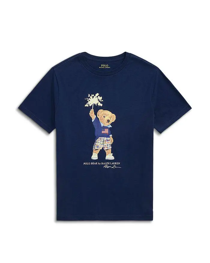 Ralph Lauren Boys' Polo Bear Cotton Jersey Tee - Little Kid, Big Kid