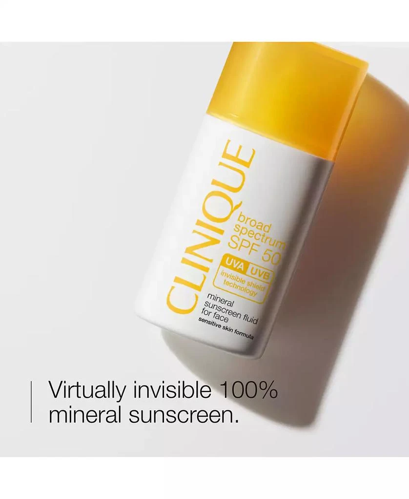 Clinique Broad Spectrum SPF 50 Mineral Sunscreen Fluid For Face, 1 oz. 2