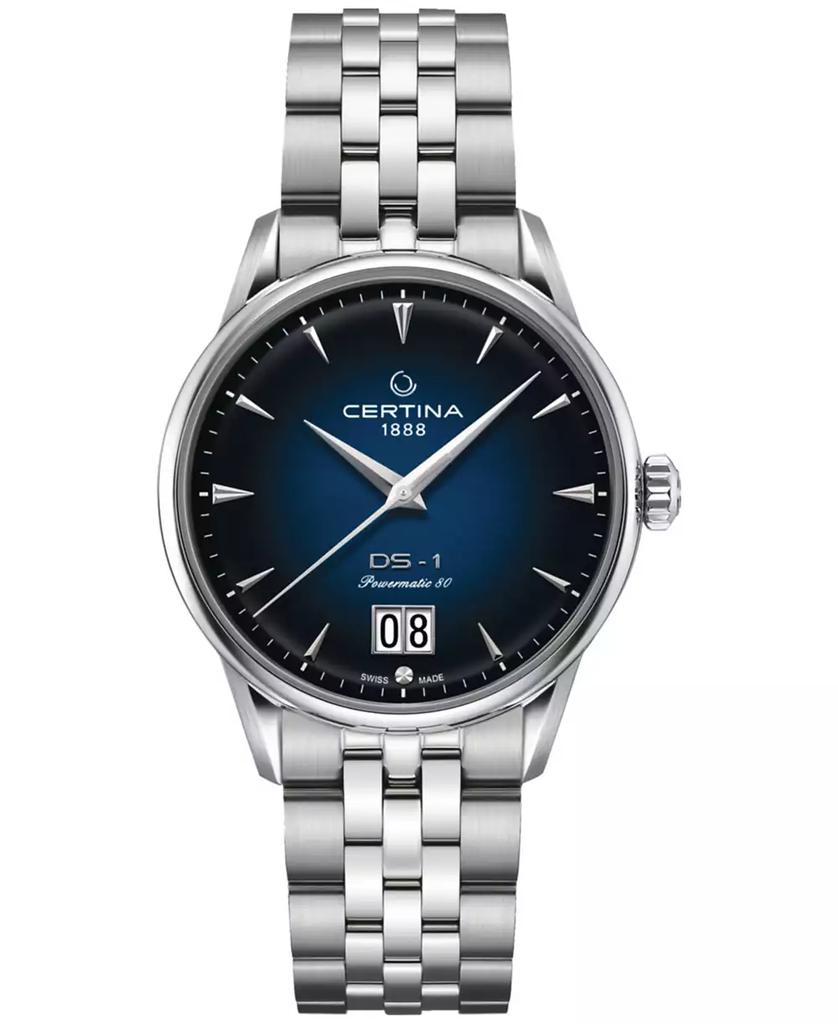 Certina Men's Swiss Automatic DS-1 Big Date Stainless Steel Bracelet Watch 41mm