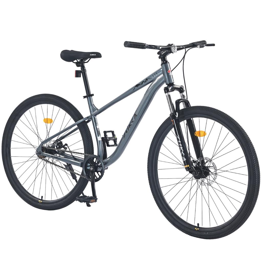 Streamdale Furniture Streamdale 29 Inch Wheels Single Speed Mountain Bike, for Men Women Boys and Girls, Front Suspension, Steel Frame