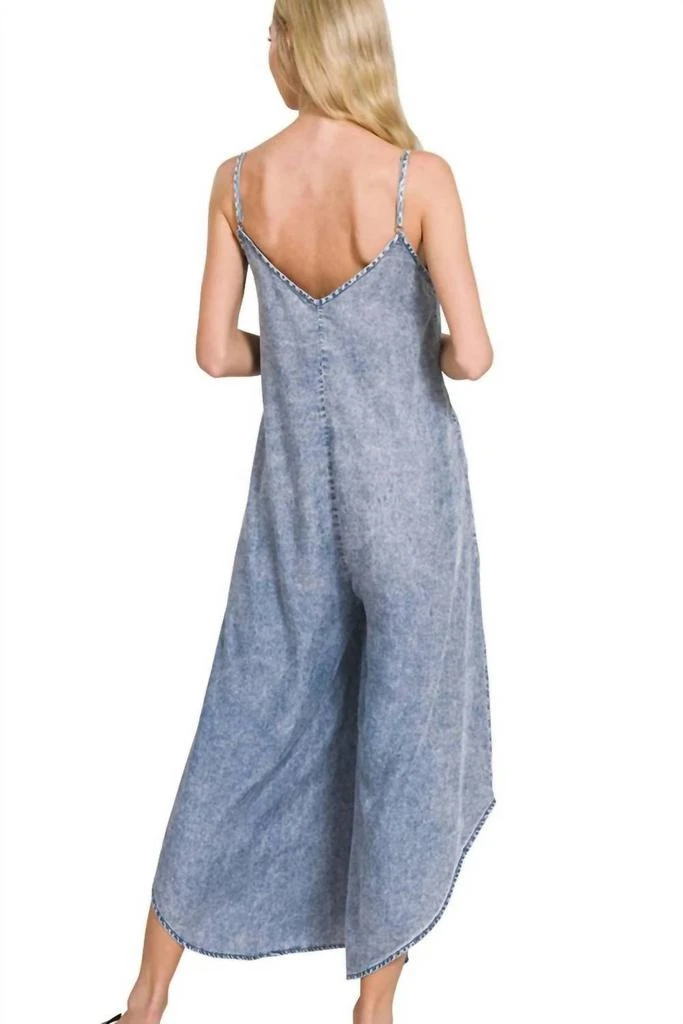 ZENANA Zenana - Lyocell Acid-washed Jumpsuit 2