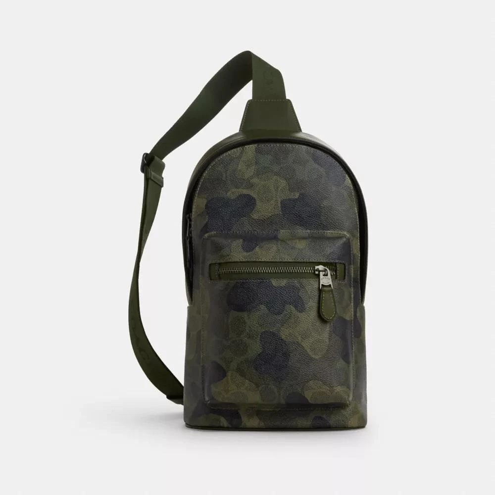 Coach West Pack In Signature Camo Print 1