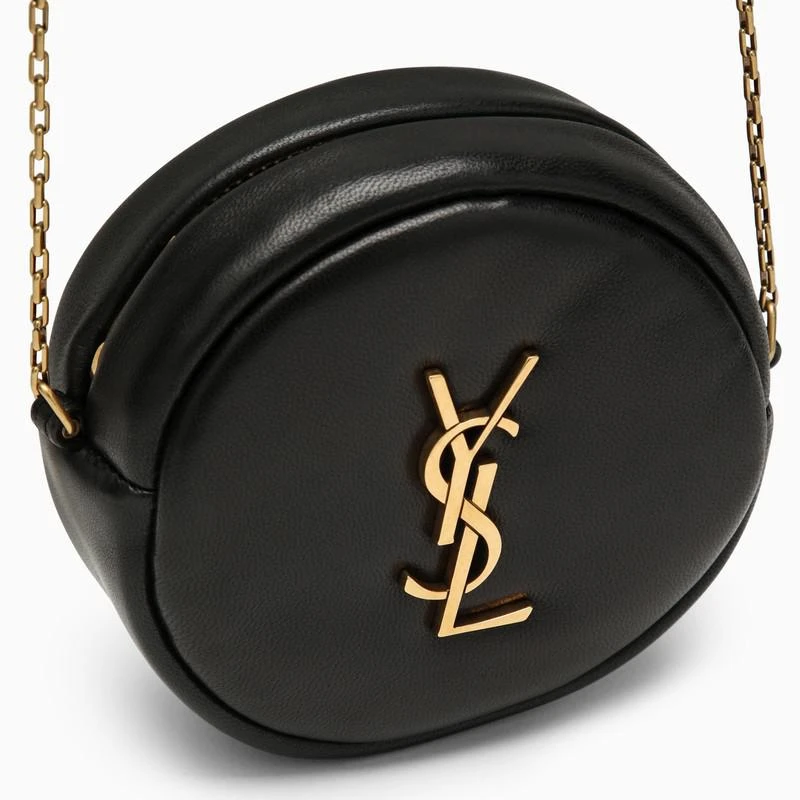 Saint Laurent Small black shoulder bag with Monogram 7