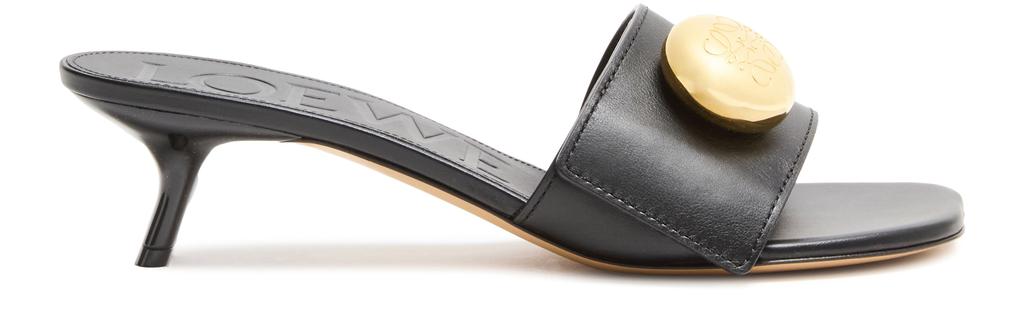 Loewe Pebble slides 45 in soft calfskin
