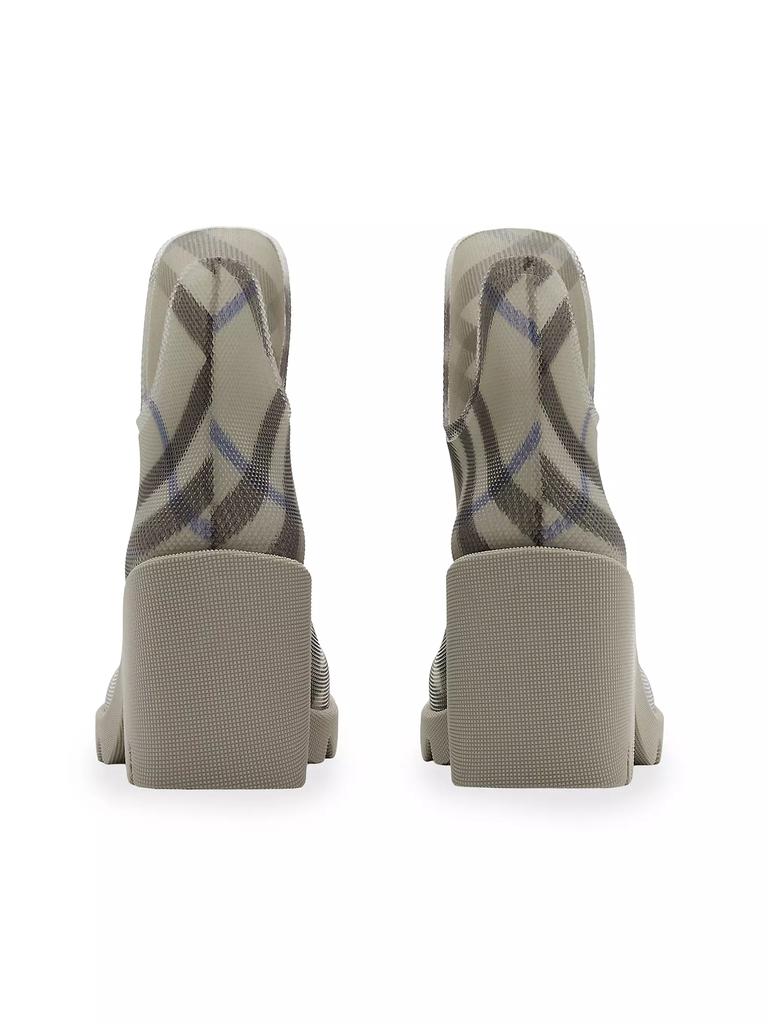 Burberry Marsh Check 65MM Rubber Ankle Boots