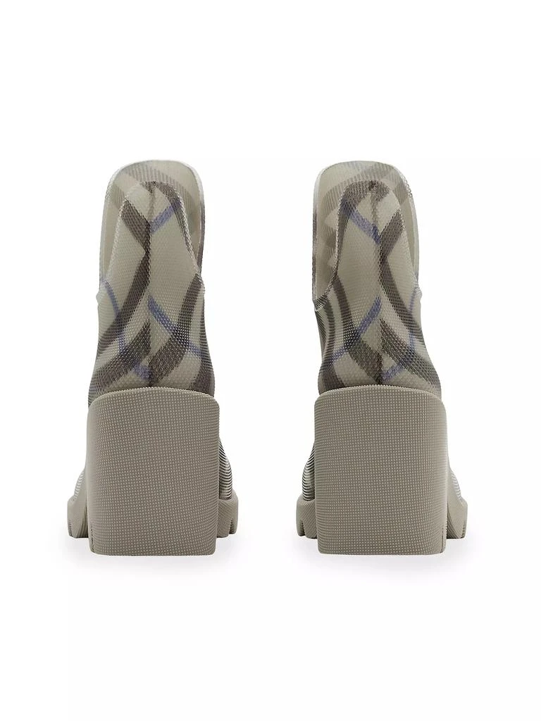 Burberry Marsh Check 65MM Rubber Ankle Boots 2