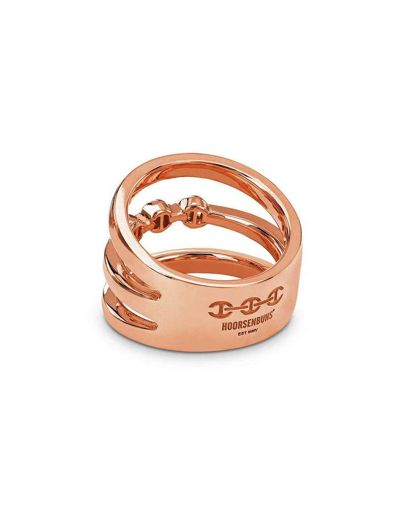 Hoorsenbuhs 18K Rose Gold Asset Diamond Accent Three Row Ring 3