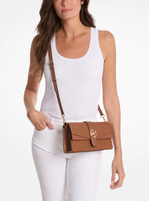 Michael Kors Greenwich Medium Saffiano Leather Shoulder Bag 3