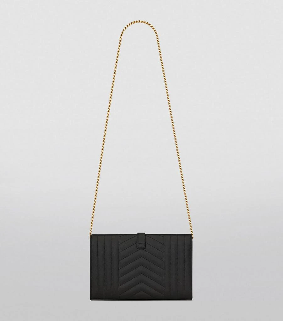 Yves Saint Laurent Monogram Saint Laurent Mix Matelassé Chain Wallet 4