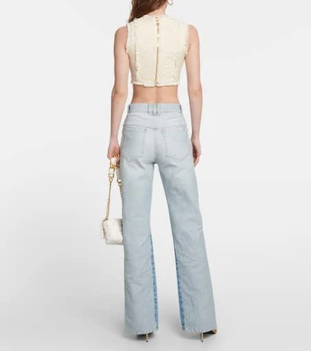 Balmain Two-in-one high-rise jeans 3