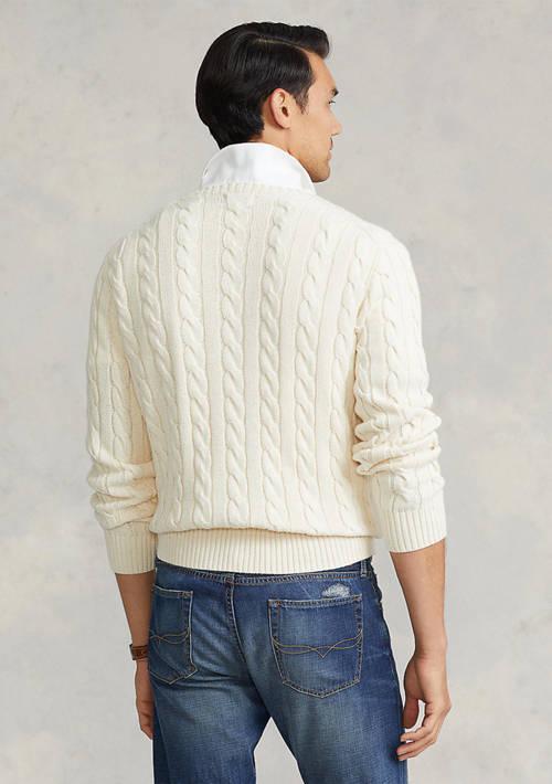 Ralph Lauren Ralph Lauren Cotton Cable Knit Driver Long Sleeve Sweater