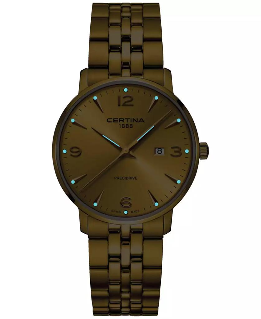 Certina Unisex Swiss DS Caimano Gold PVD Stainless Steel Bracelet Watch 39mm