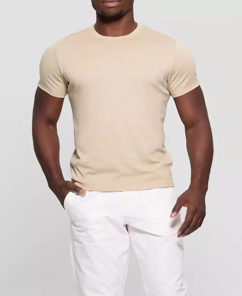 GUESS Men's Short Sleeve Solid Granada Crew Shirt 2