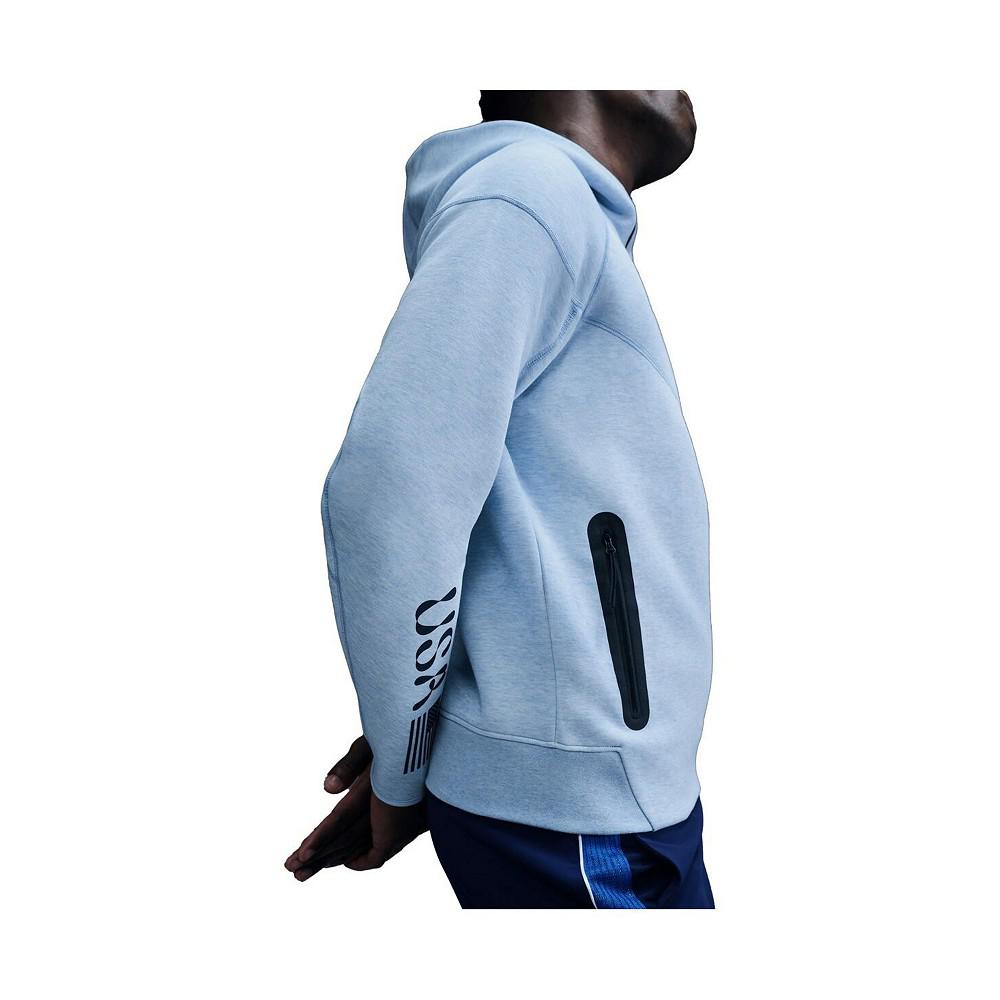 Nike Men's Blue Team USA Tech Fleece Full-Zip Hoodie