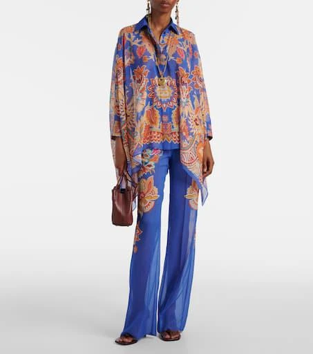 ETRO Paisley wide-leg pants 2