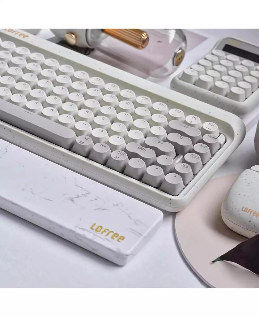 Lofree Marble Palm Rest for Computer Keyboard, Ergonomic Design Wrist Rest for Typing Pain Relief, Desk Pads Support Hand and Arm, Stain Resistant 6