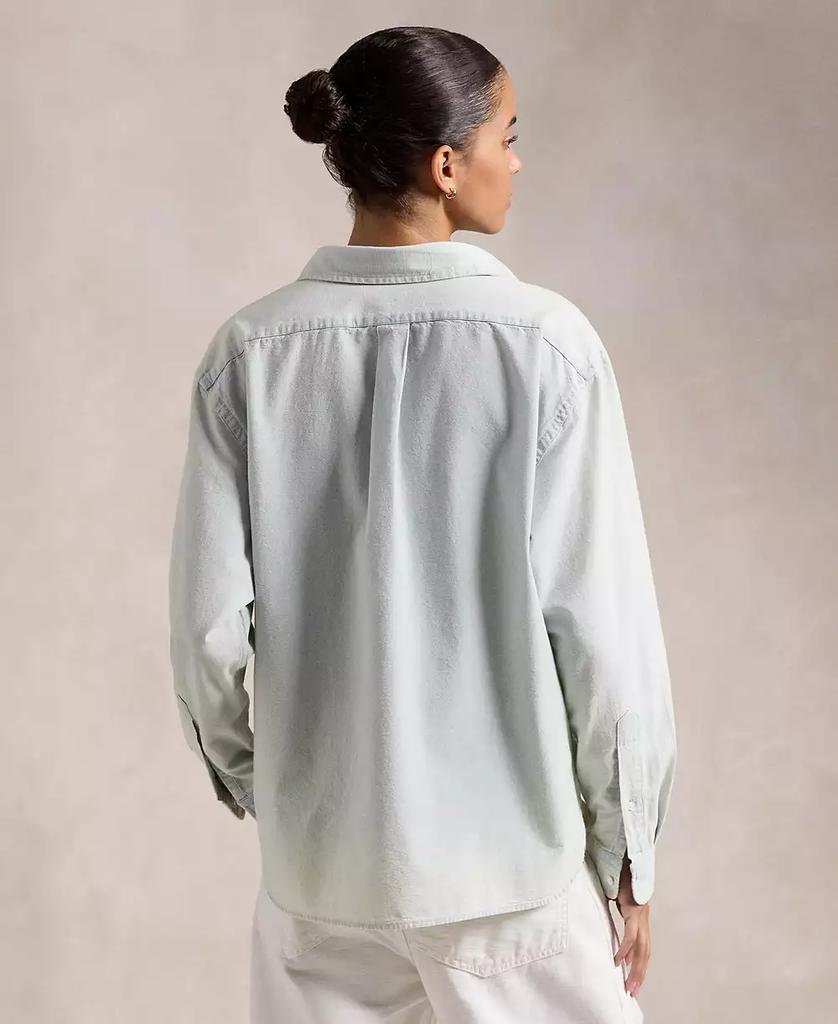 Ralph Lauren Women's Cropped Boxy Chambray Shirt