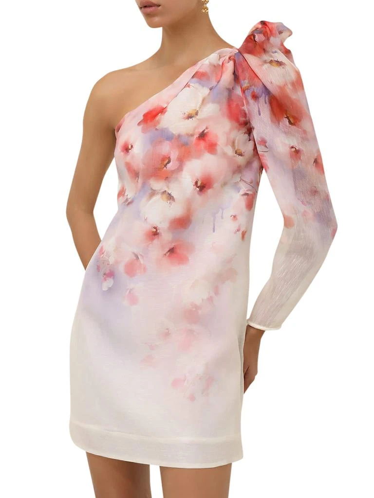 Zimmermann CRUSH ASYMMETRICAL MINI DRESS 4
