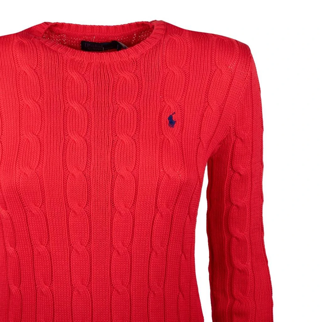 Ralph Lauren Ralph Lauren Bright Hibiscus Cotton Cable-Knit Crew Neck Sweater 3