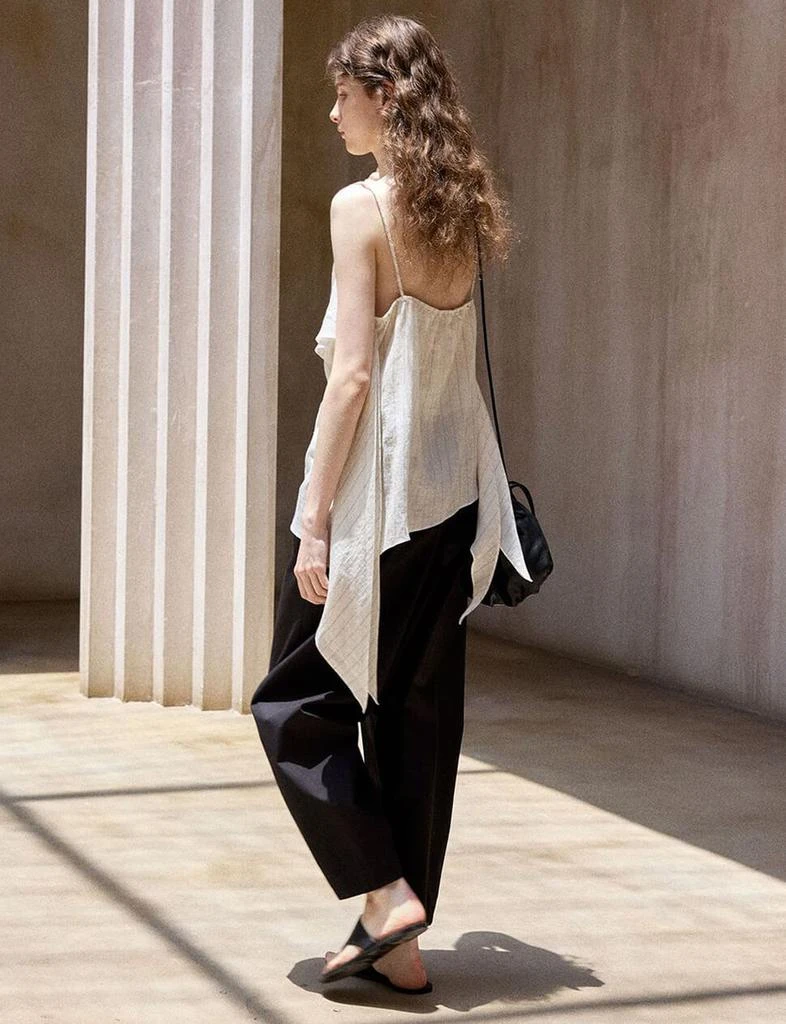 Pixie Market Cream Layered Scarf Stripe Top 5