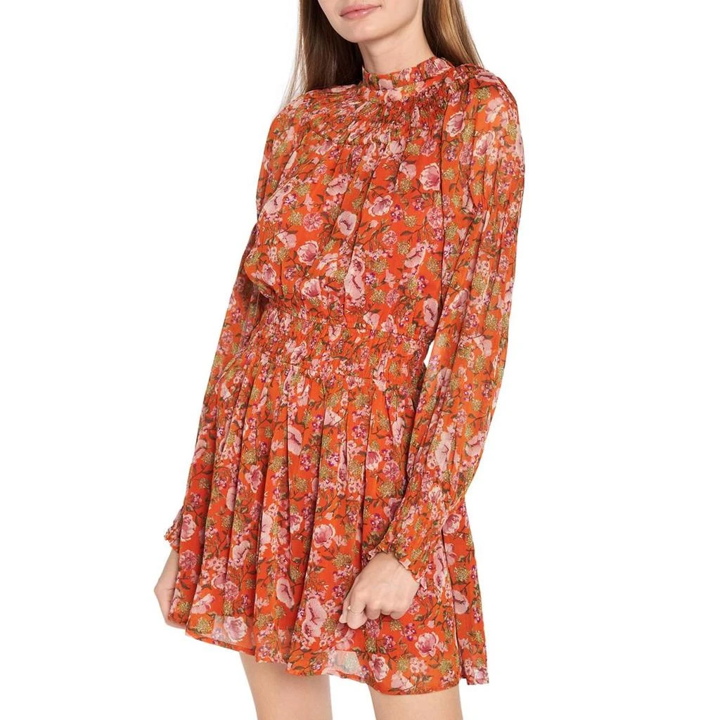 En Saison Womens Puff Sleeve Short Mini Dress 1