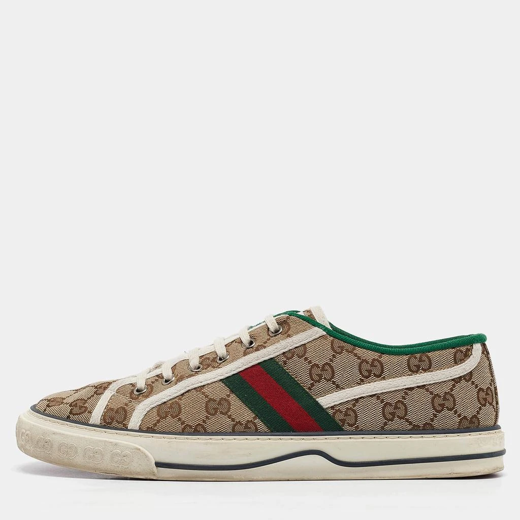 Gucci Gucci Brown Canvas Tennis 1977 Slip On Sneakers Size 43 1