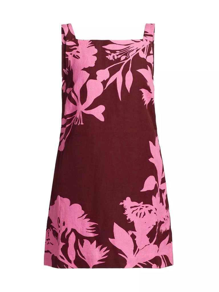 Hemant & Nandita Tehr Floral Linen-Cotton Minidress 1
