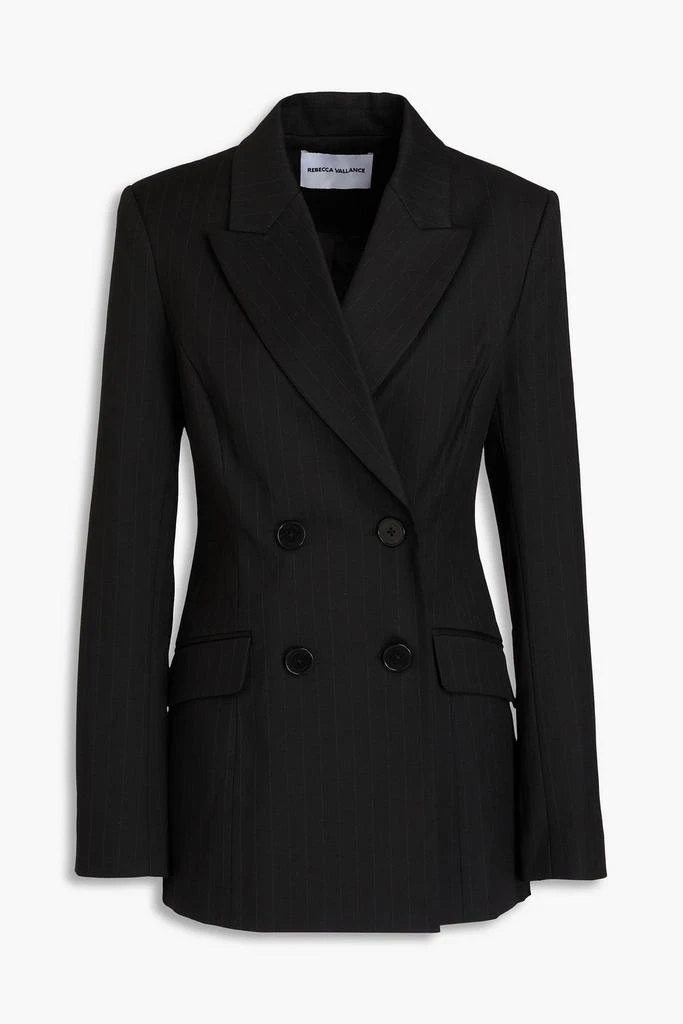 REBECCA VALLANCE Charlie pinstriped twill blazer 1