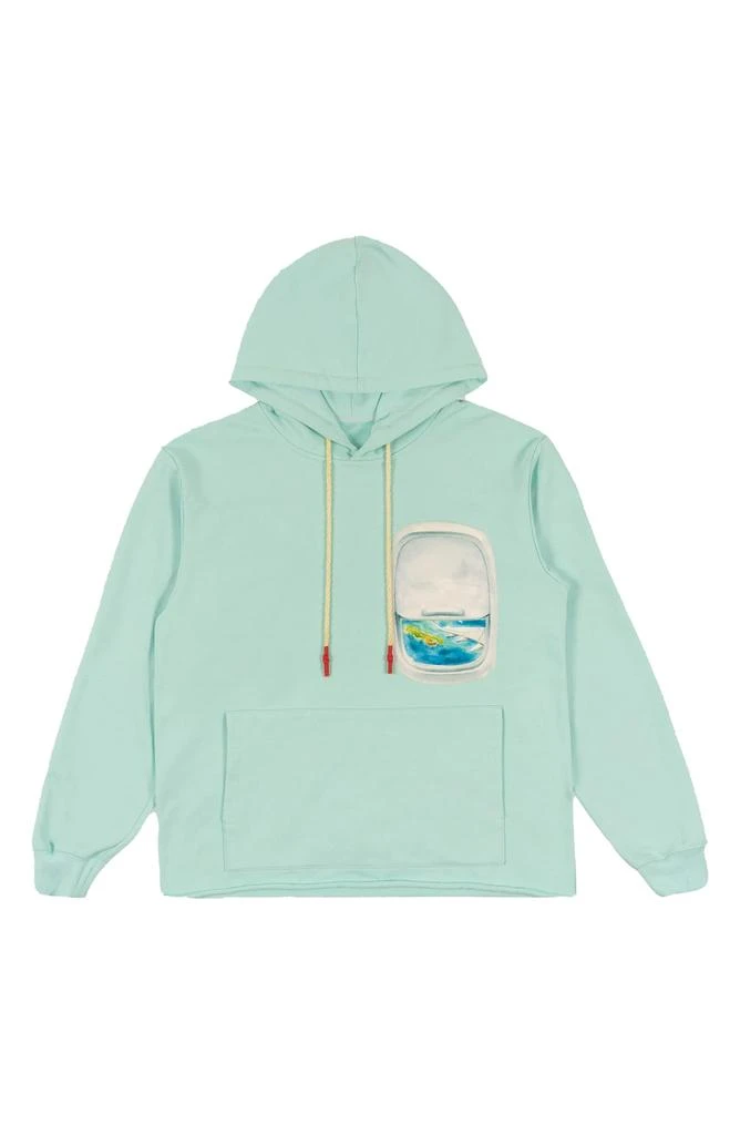 Tier Window Seat Graphic Print Hoodie 1