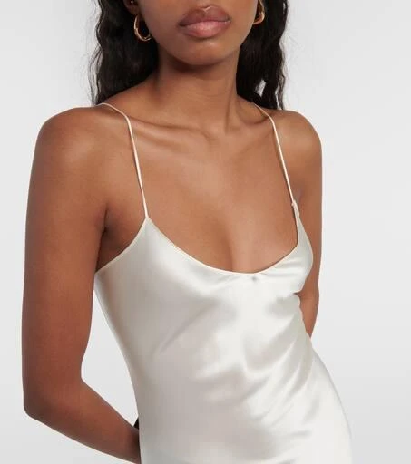 Nili Lotan Cami silk satin maxi dress 4