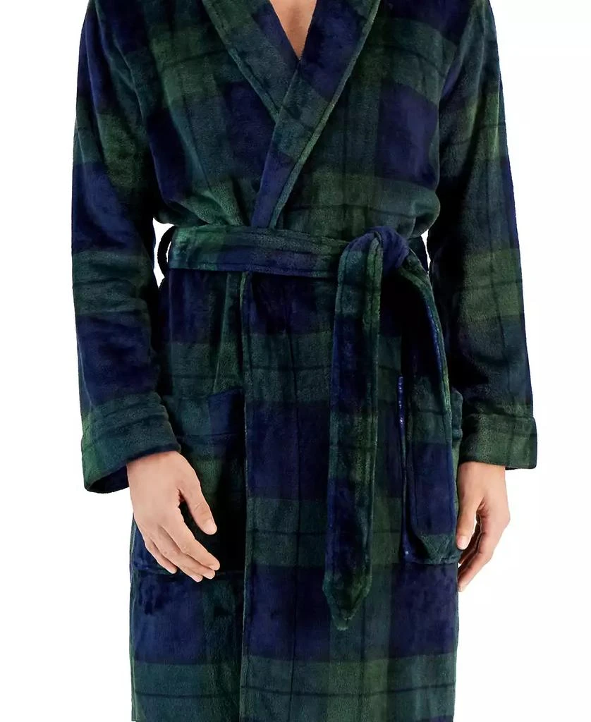 Club Room Men's Plush Pajama Robe, Created for Macy's 6
