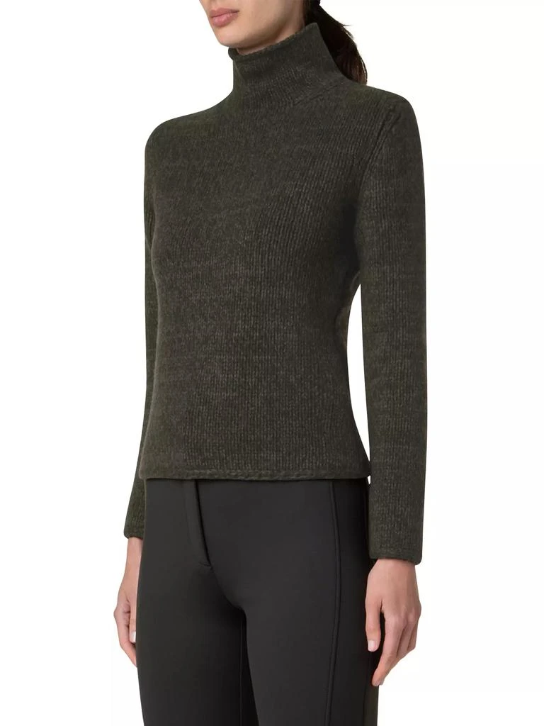 Akris Cashmere-Wool Two-Tone Mouline Sweater 4