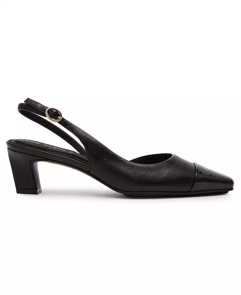 Anne Klein Women's Sama Cap Toe Slingback Dress Pumps 7
