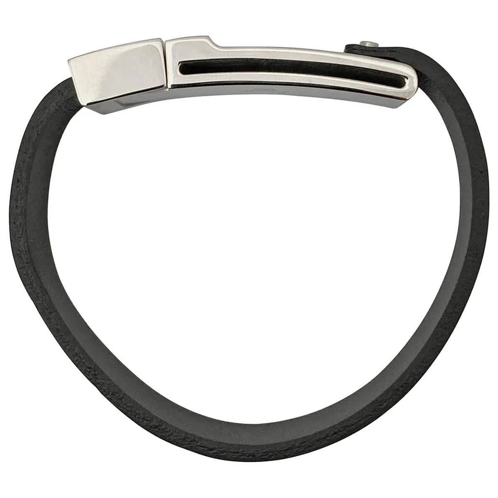 MontBlanc Stainless Steel Leather Bracelets 3