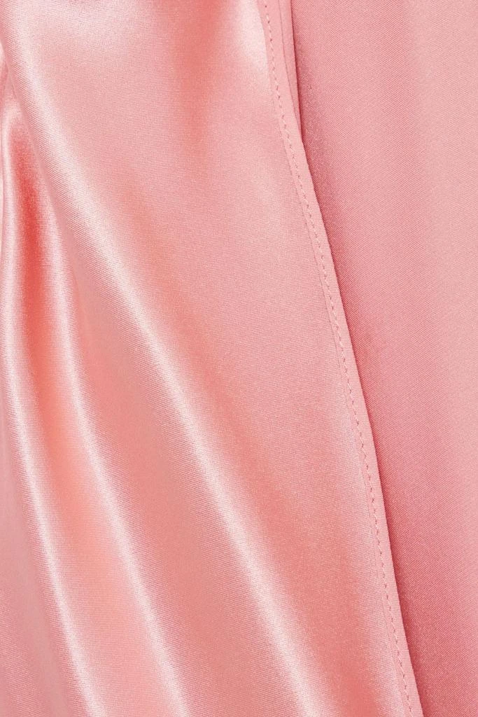 Stella McCartney Rosa cape-effect draped silk-satin midi dress 4