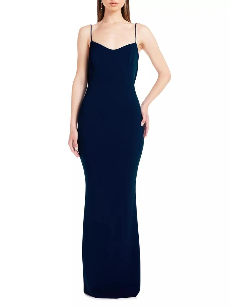 Katie May Jersey Cowl-Back Gown 2
