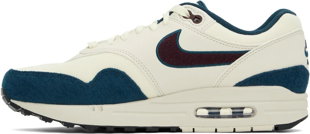 NIKE Off-White & Burgundy Air Max 1 Sneakers 3