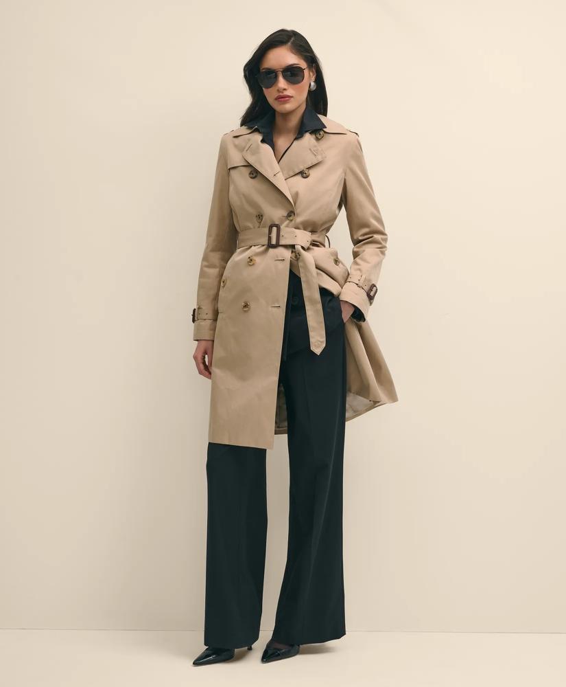 Brooks Brothers Water Repellent Trench Coat With Zip-Out Lining